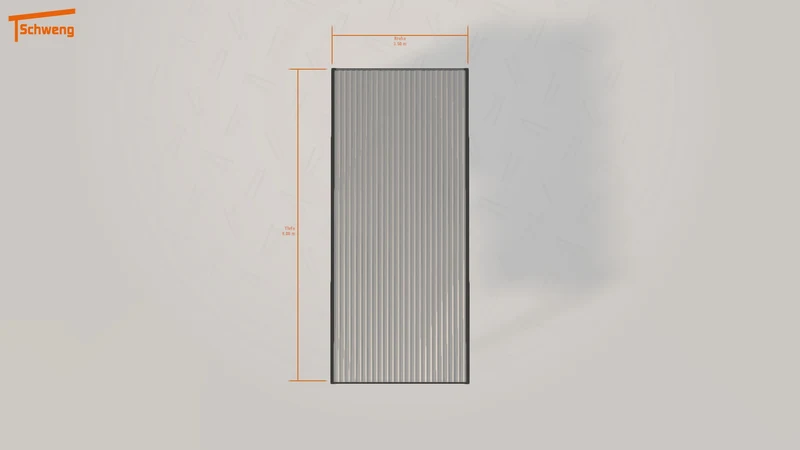 #DE Schweng Flachdachcarport C600 (ID k23brg)
