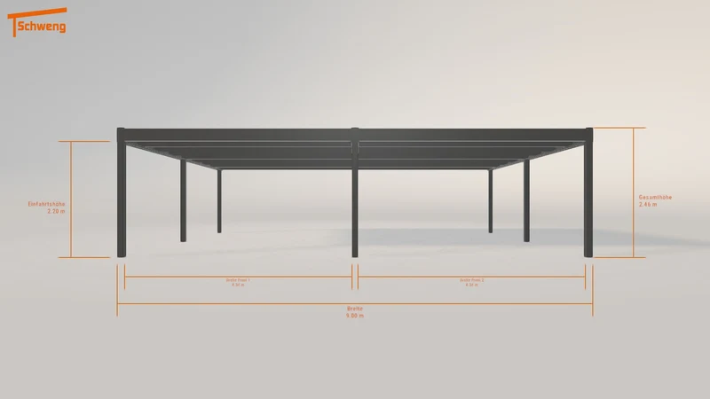 #DE Schweng Flachdachcarport C600+ (ID x73j2d) #MTG