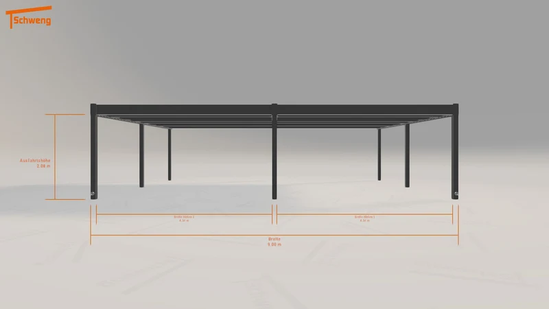 #DE Schweng Flachdachcarport C600+ (ID x73j2d) #MTG