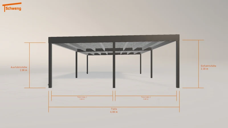 #DE Schweng Flachdachcarport C600+ (ID x73j2d) #MTG