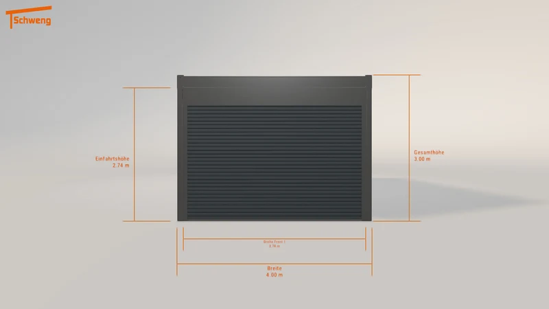 #DE Schweng Flachdachcarport C600 (ID 42kbpm)