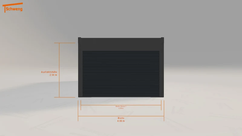 #DE Schweng Flachdachcarport C600 (ID 42kbpm)