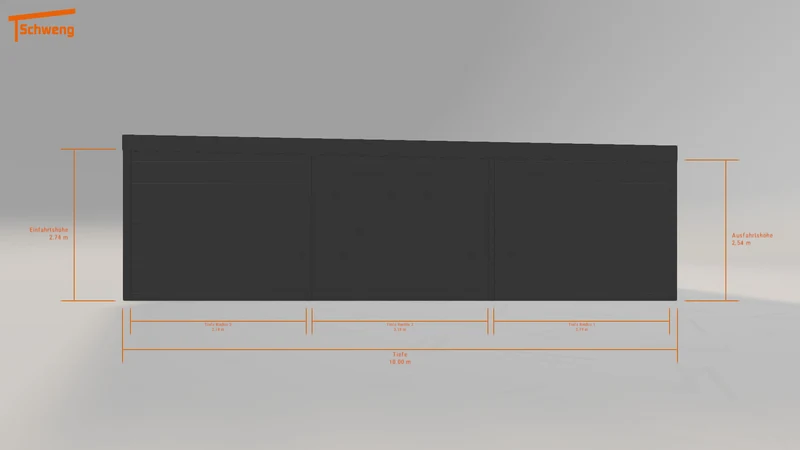 #DE Schweng Flachdachcarport C600 (ID 42kbpm)