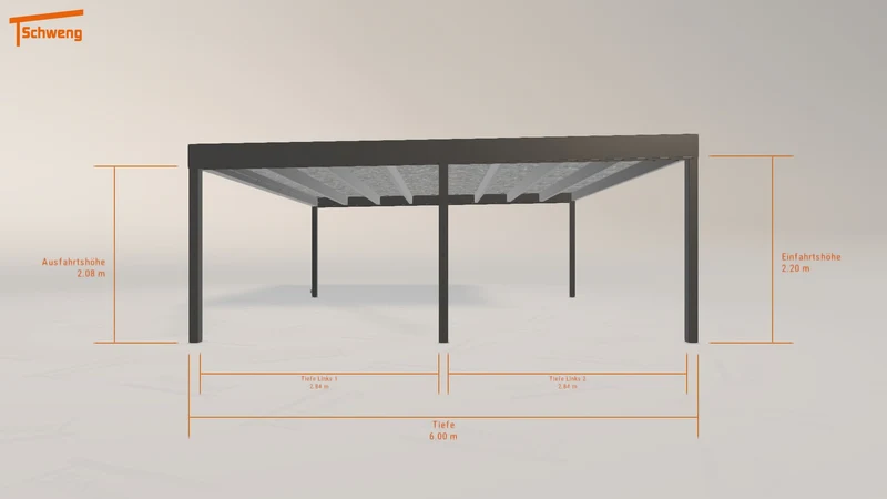 #DE Schweng Flachdachcarport C600+ (ID 9w5gz5) #MTG