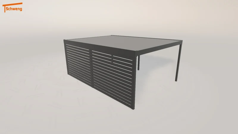 #DE Schweng Flachdachcarport C600 (ID mj3vvw)