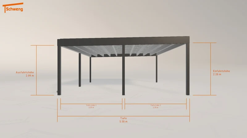 #DE Schweng Flachdachcarport C600+ (ID 42g5qv) #MTG