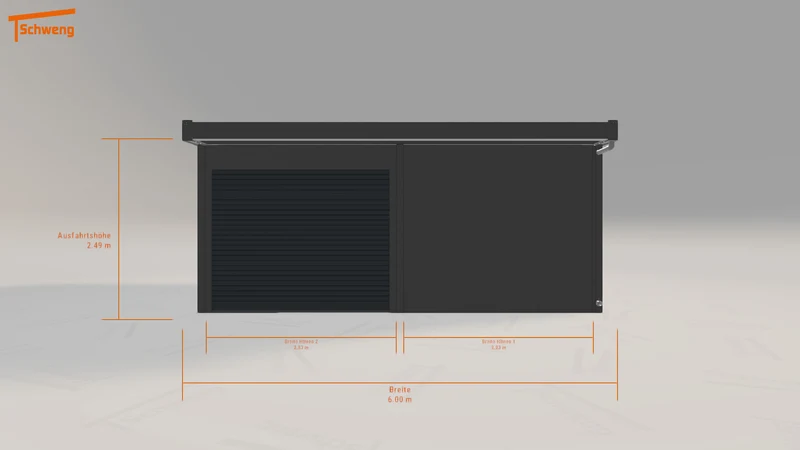 #DE Schweng Flachdachcarport C600 (ID 5mg748)