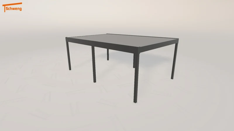 #DE Schweng Flachdachcarport C600 (ID pbdk4b)