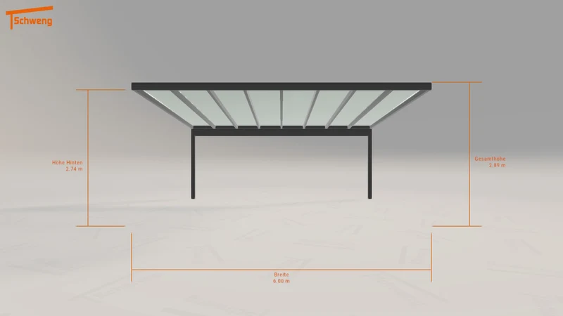 #DE Schweng Terrassenüberdachung S400 (ID mjqgwj)