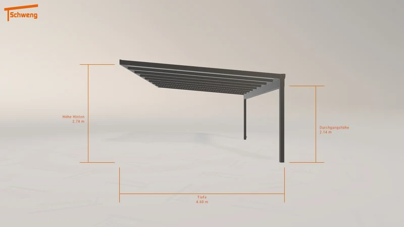 #DE Schweng Terrassenüberdachung S400 (ID mjqgwj)