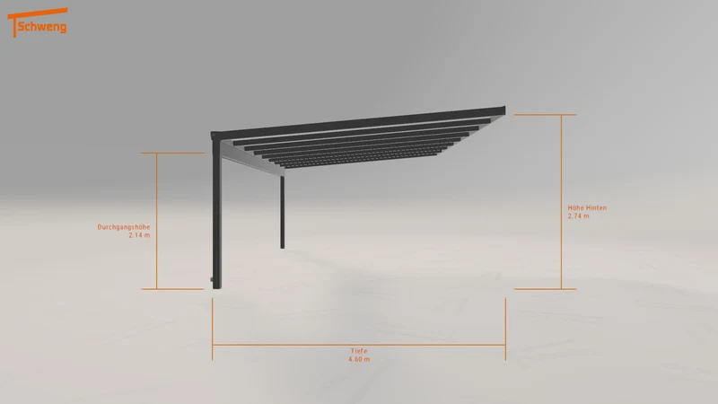#DE Schweng Terrassenüberdachung S400 (ID mjqgwj)