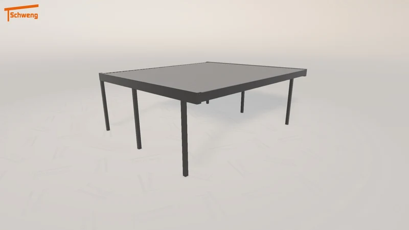 #DE Schweng Flachdachcarport C600 (ID x732dj)