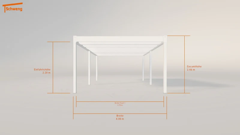 #DE Schweng Flachdachcarport C600 (ID 9wd2z7)