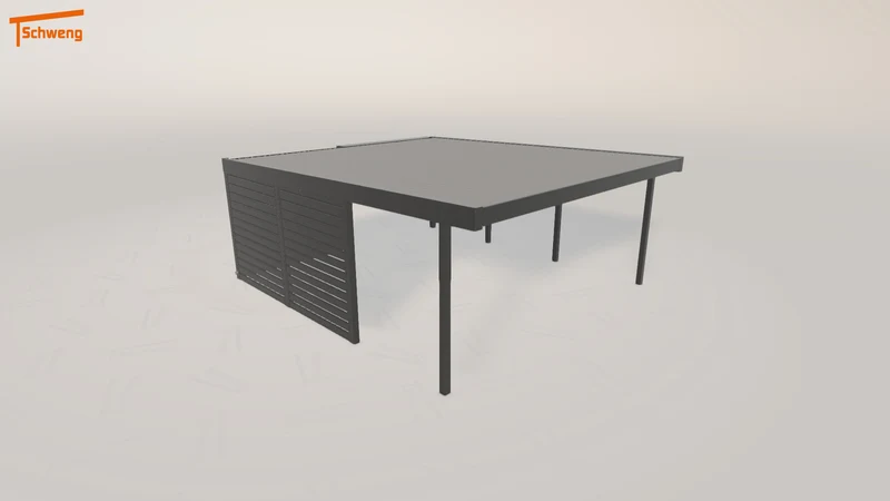 #DE Schweng Flachdachcarport C600 (ID jj3x3q)