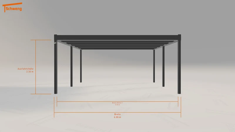 #DE Schweng Flachdachcarport C600 (ID bk8r9g)