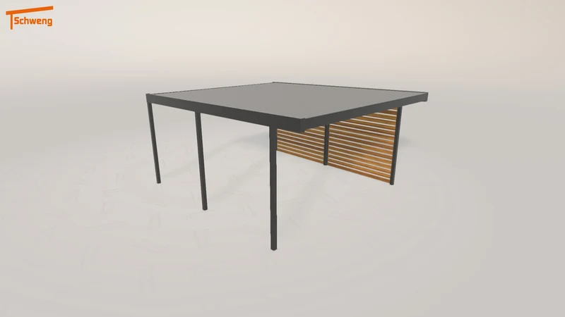 #DE Schweng Flachdachcarport C600+ (ID x7k494)