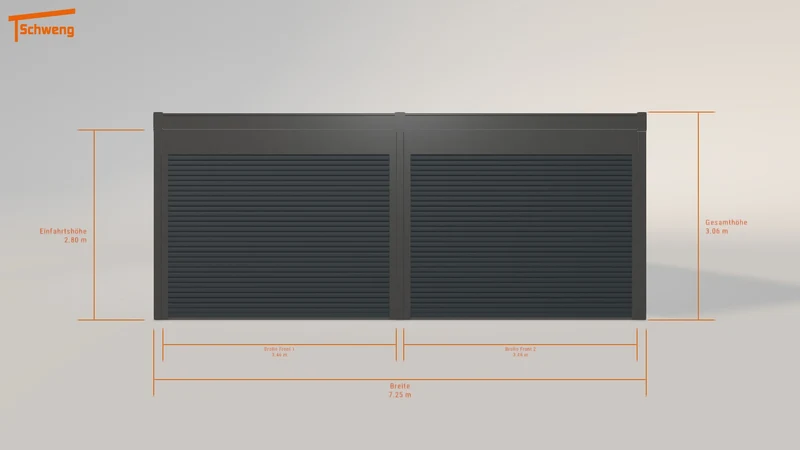 #DE Schweng Flachdachcarport C600+ (ID 2qg49q)