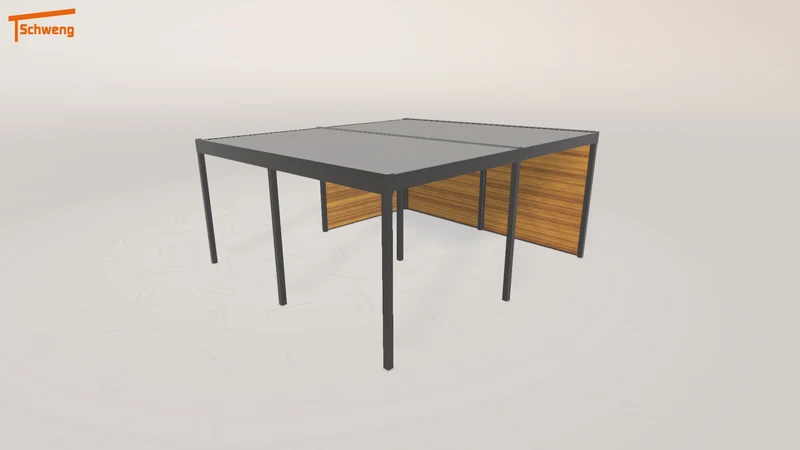 #DE Schweng Flachdachcarport C600+ (ID x73y5w) #MTG