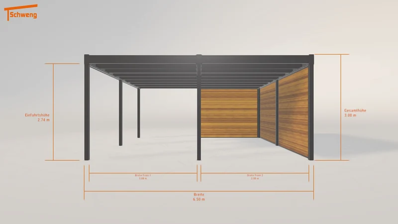 #DE Schweng Flachdachcarport C600+ (ID x73y5w) #MTG