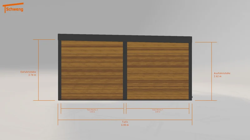 #DE Schweng Flachdachcarport C600+ (ID x73y5w) #MTG