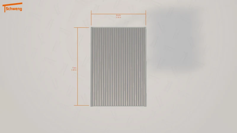 #DE Schweng Flachdachcarport C600 (ID zb47gy)