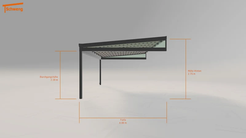 #DE Schweng Terrassenüberdachung S400 (ID 42g3kd)