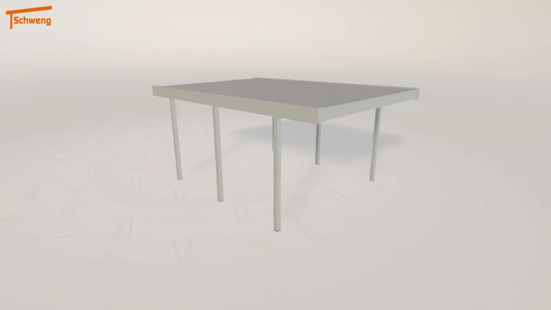 #DE Schweng Flachdachcarport C600+ (ID bk8b7p)