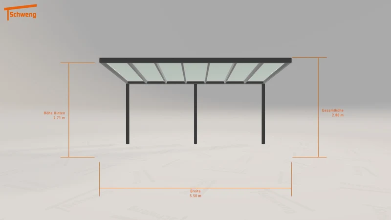 #DE Schweng Pultdachcarport S350 (ID dvwr87) #MTG