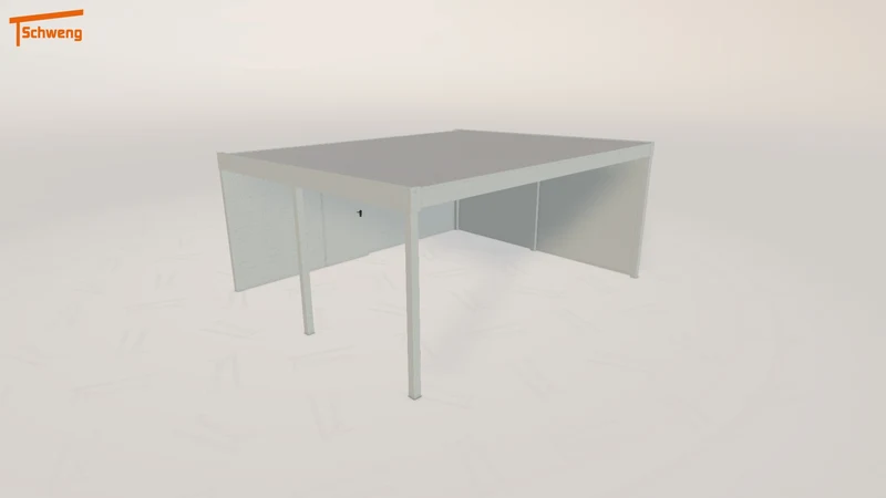 #DE Schweng Flachdachcarport C600 (ID 33kxb3) #MTG
