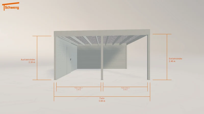 #DE Schweng Flachdachcarport C600 (ID 33kxb3) #MTG