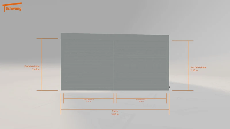 #DE Schweng Flachdachcarport C600 (ID 33kxb3) #MTG