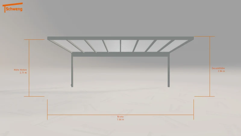 #DE Schweng Pultdachcarport S400 (ID w3pgyr)