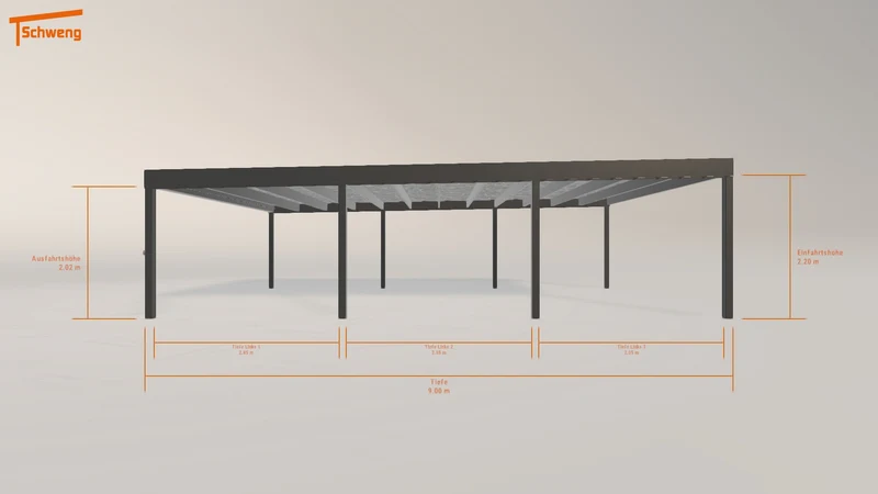 #DE Schweng Flachdachcarport C600 (ID v4dv43) #MTG