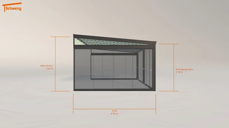 #DE Schweng Terrassenüberdachung S400 (ID 5mg5zw)