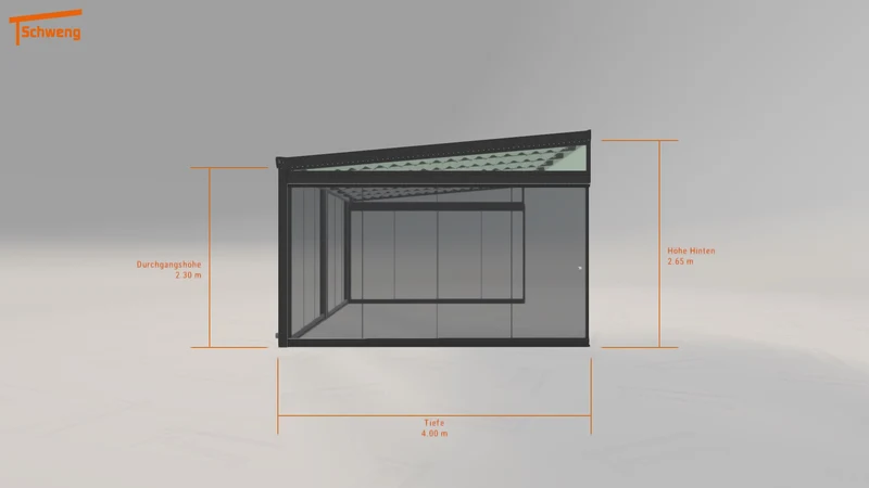 #DE Schweng Terrassenüberdachung S400 (ID 5mg5zw)
