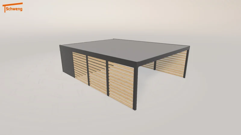 #DE Schweng Flachdachcarport C600+ (ID dvwknq)