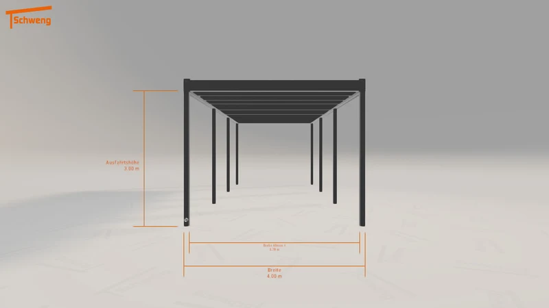 #DE Schweng Flachdachcarport C600 (ID bk75p3) #MTG
