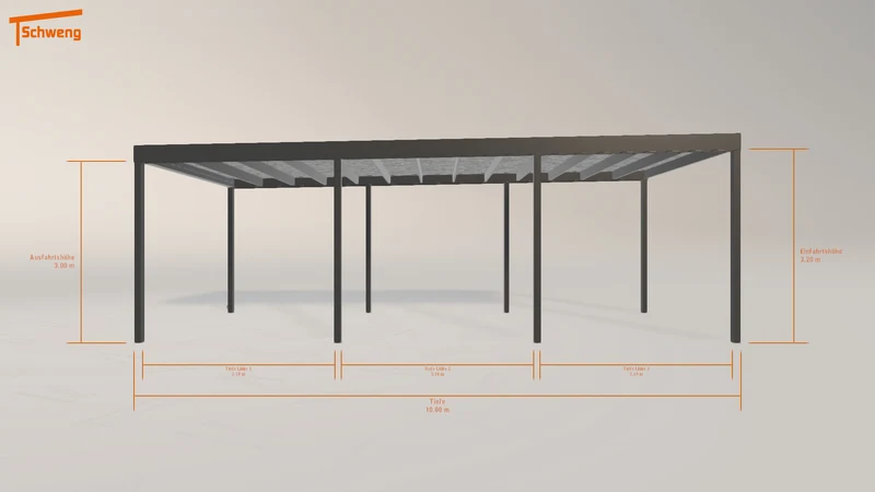 #DE Schweng Flachdachcarport C600 (ID bk75p3) #MTG