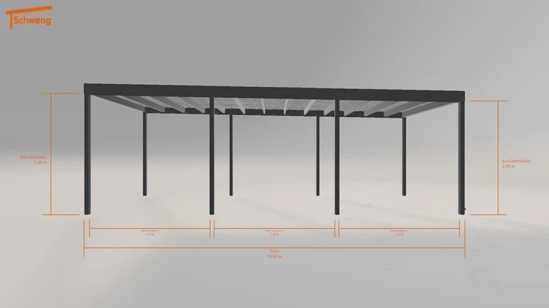 #DE Schweng Flachdachcarport C600 (ID bk75p3) #MTG