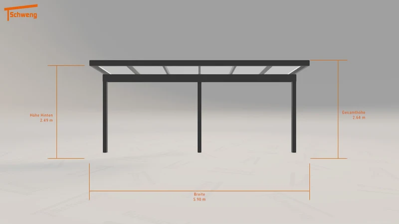 #DE Schweng Terrassenüberdachung S350 (ID yg2wjk)