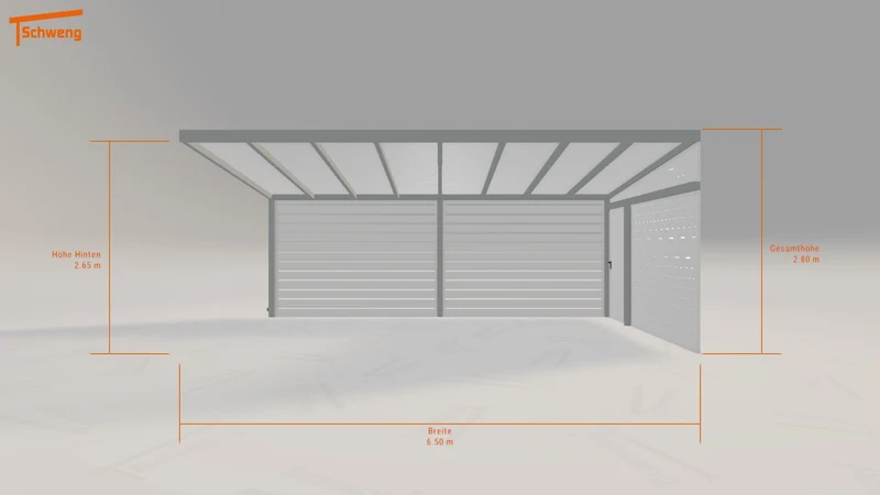#DE Schweng Pultdachcarport S350 (ID zb4zxz)