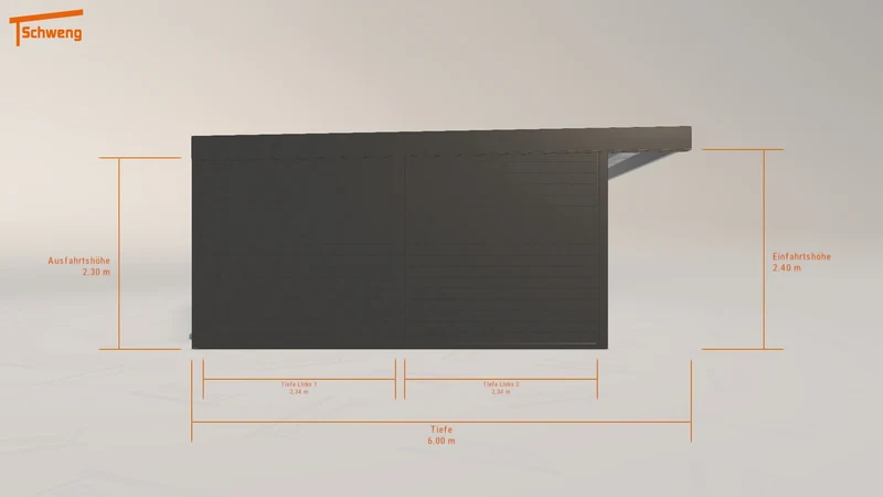 #DE Schweng Flachdachcarport C600+ (ID pb3v2y) #MTG
