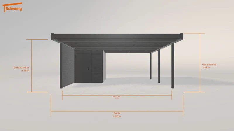#DE Schweng Flachdachcarport C600+ (ID bk8dym) #MTG