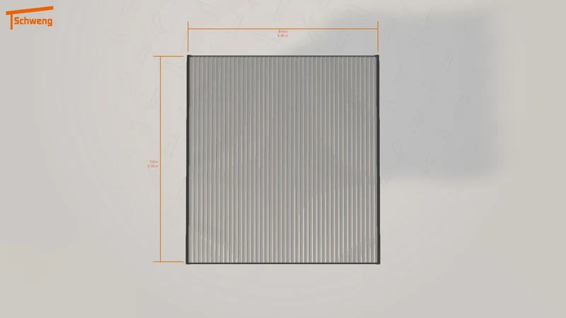 #DE Schweng Flachdachcarport C600 (ID bk8dkb)