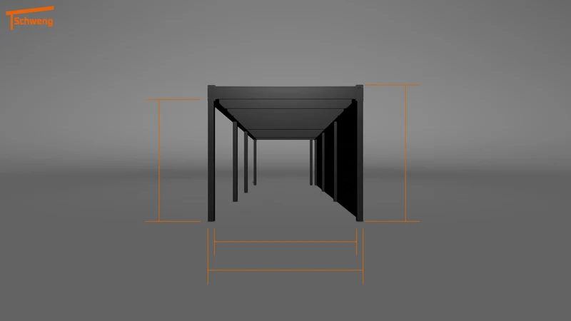#DE Schweng Flachdachcarport C600 (ID 33kzv5) #MTG