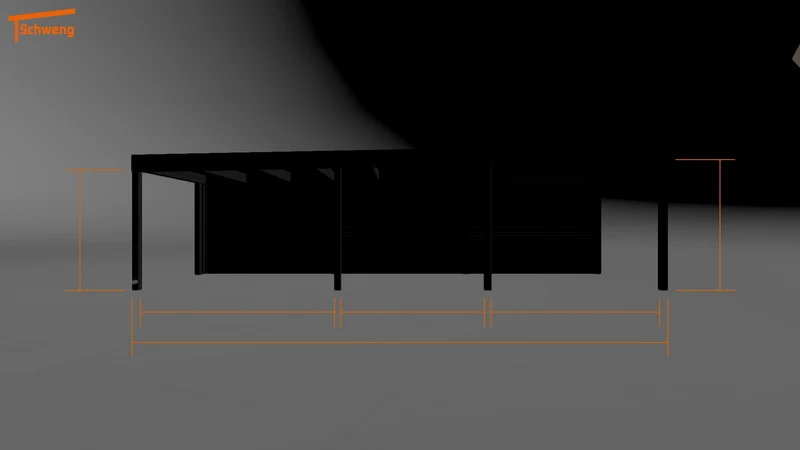 #DE Schweng Flachdachcarport C600 (ID 33kzv5) #MTG