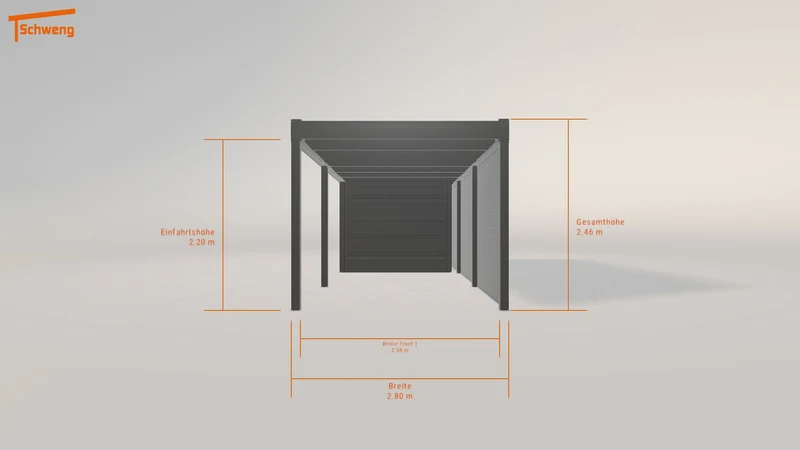 #DE Schweng Flachdachcarport C600 (ID zb4p7d) #MTG