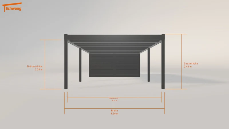 #DE Schweng Flachdachcarport C600+ (ID 5mdbj8) #MTG
