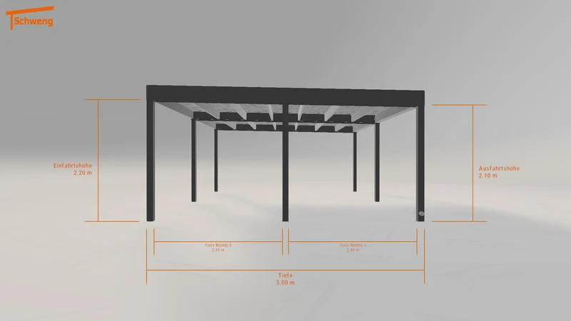 #DE Schweng Flachdachcarport C600 (ID 42kd9m) #MTG