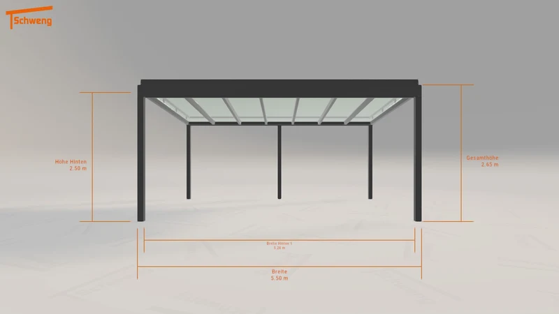 #DE Schweng Terrassenüberdachung S350 (ID g7z4n2)